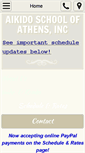 Mobile Screenshot of aikidoschoolofathens.com